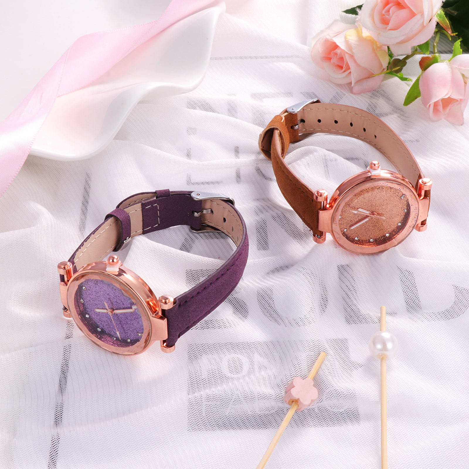 Luxury Watch Gift For Her - 2 Buah Jam Tangan Wanita, Jam