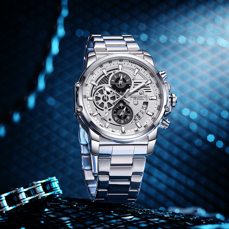 Luxury Watch Magazine - Jam Tangan Pria ABORNI 9056 Mewah