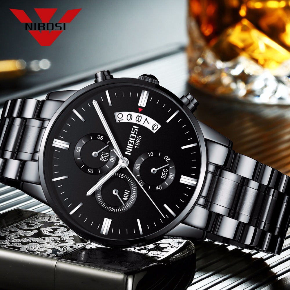 NIBOSI Jam Tangan Kuarsa Baja  - Luxury Watch Magazine ulasan dan harga