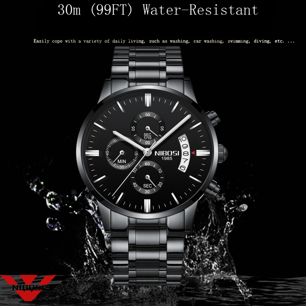 NIBOSI Jam Tangan Kuarsa Baja  - Luxury Watch Magazine ulasan dan harga