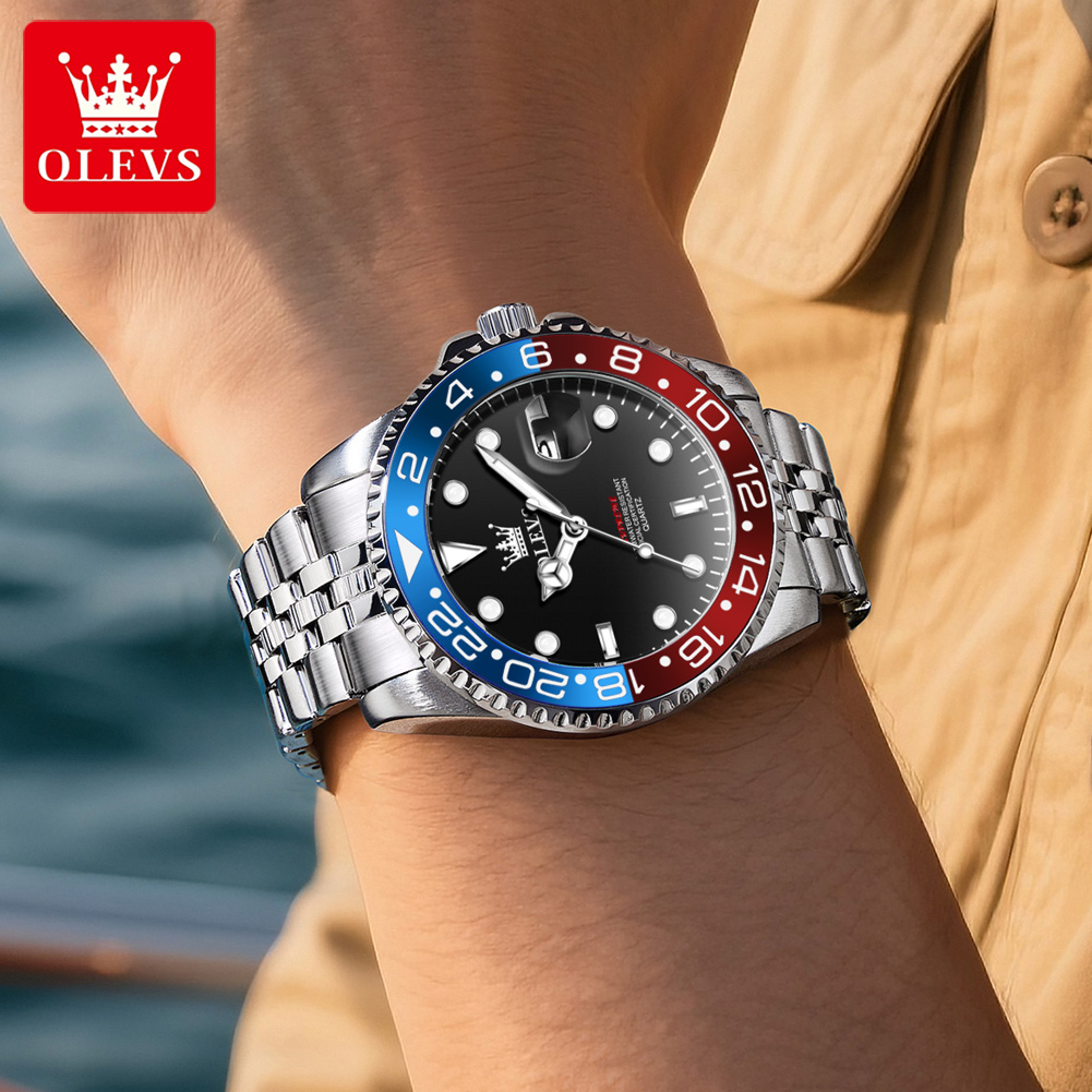 Jam Tangan Pria OLEVS 5657 Ori - Luxury Watch Maker ulasan dan harga