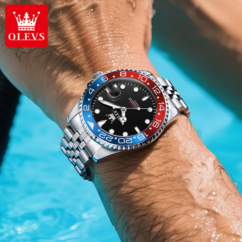 Jam Tangan Pria OLEVS 5657 Ori - Luxury Watch Maker ulasan dan harga