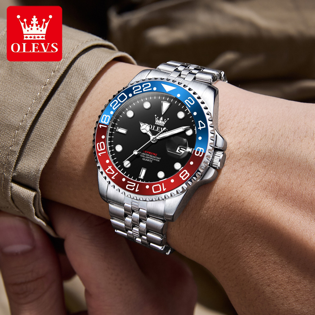 Jam Tangan Pria OLEVS 5657 Ori - Luxury Watch Maker ulasan dan harga