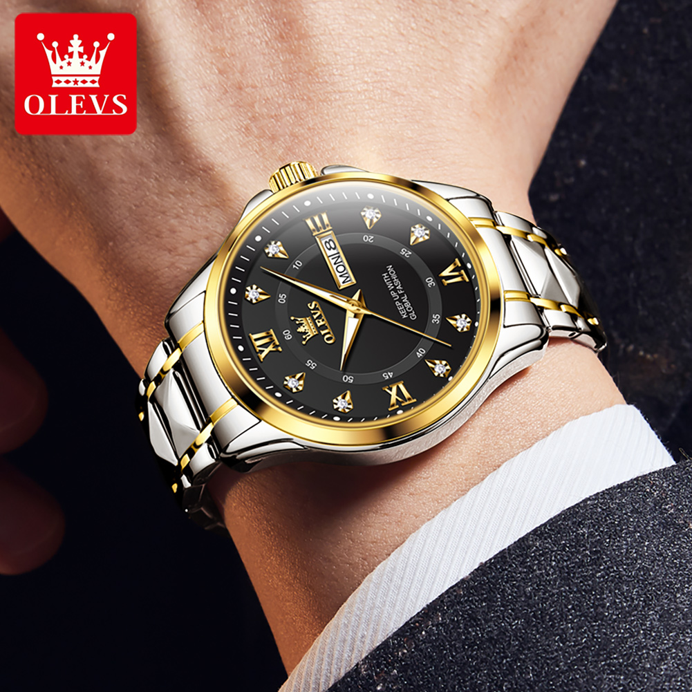 OLEVS Jam Tangan Pria Jam Tang - Luxury Watch Top 10 ulasan dan harga
