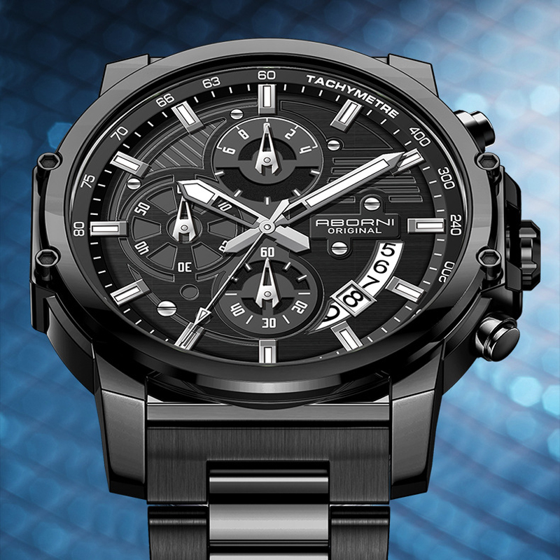 Jam Tangan Pria ABORNI 9056 Me - Luxury Watch Magazine ulasan dan harga